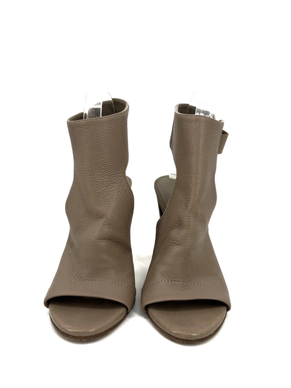 Vince Taupe Open-Toe Block Heel Sandals